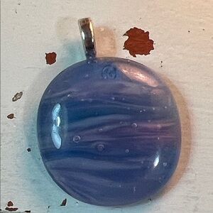 Hues of Blue Glass Pendant